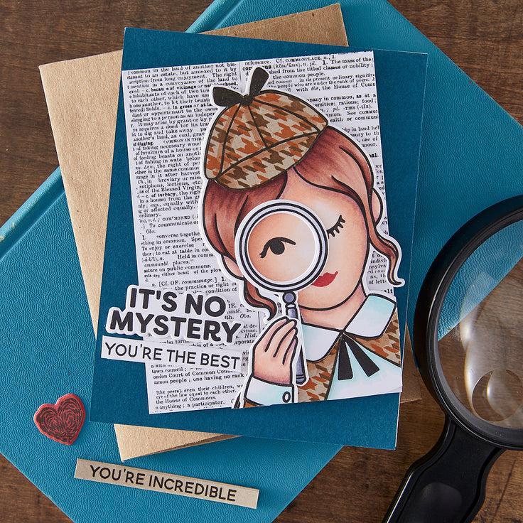 Hero Arts - Case Closed Collection - Clear Stamps - Miss Detective-ScrapbookPal