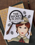 Hero Arts - Case Closed Collection - Clear Stamps - Miss Detective-ScrapbookPal