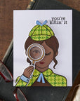 Hero Arts - Case Closed Collection - Stencils - Houndstooth-ScrapbookPal