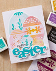 Hero Arts - Charming Easter Collection - Stamp & Cut XL - Happy Easter-ScrapbookPal