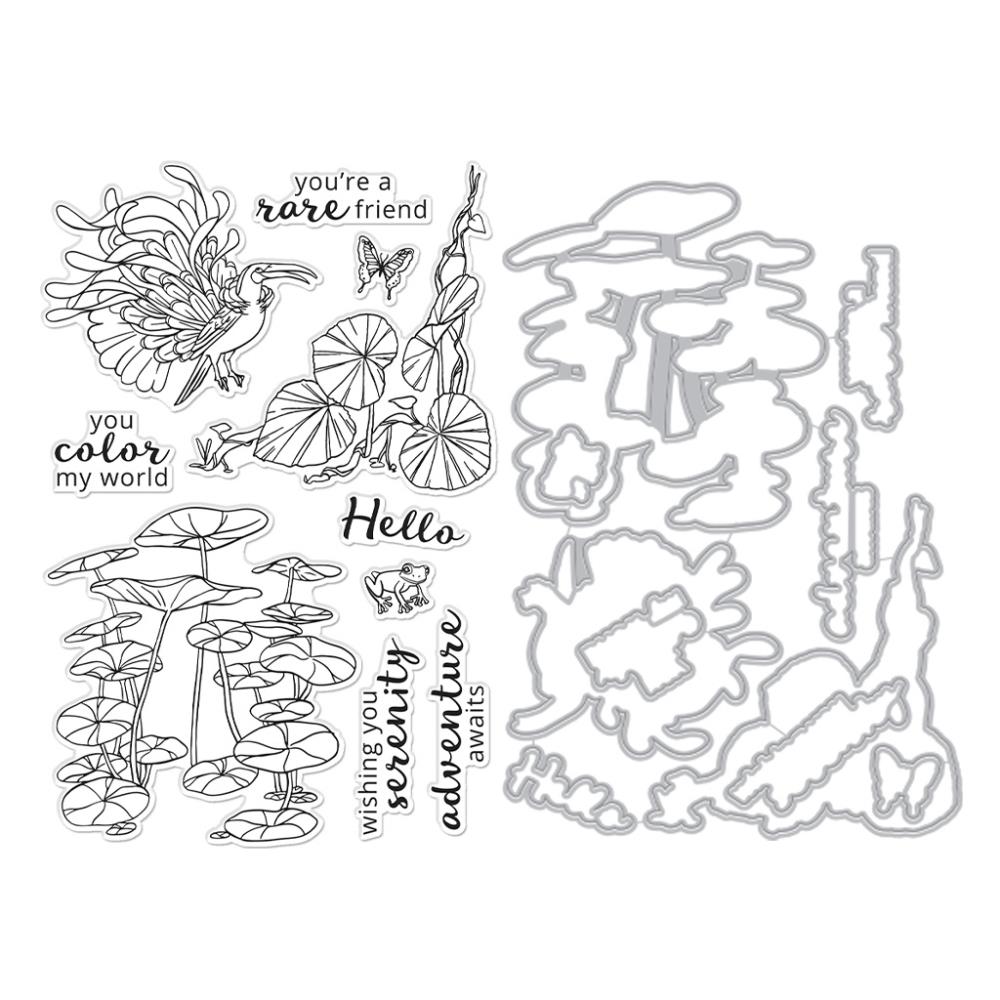 Hero Arts - Clear Stamps &amp; Dies - Jungle Serenity-ScrapbookPal