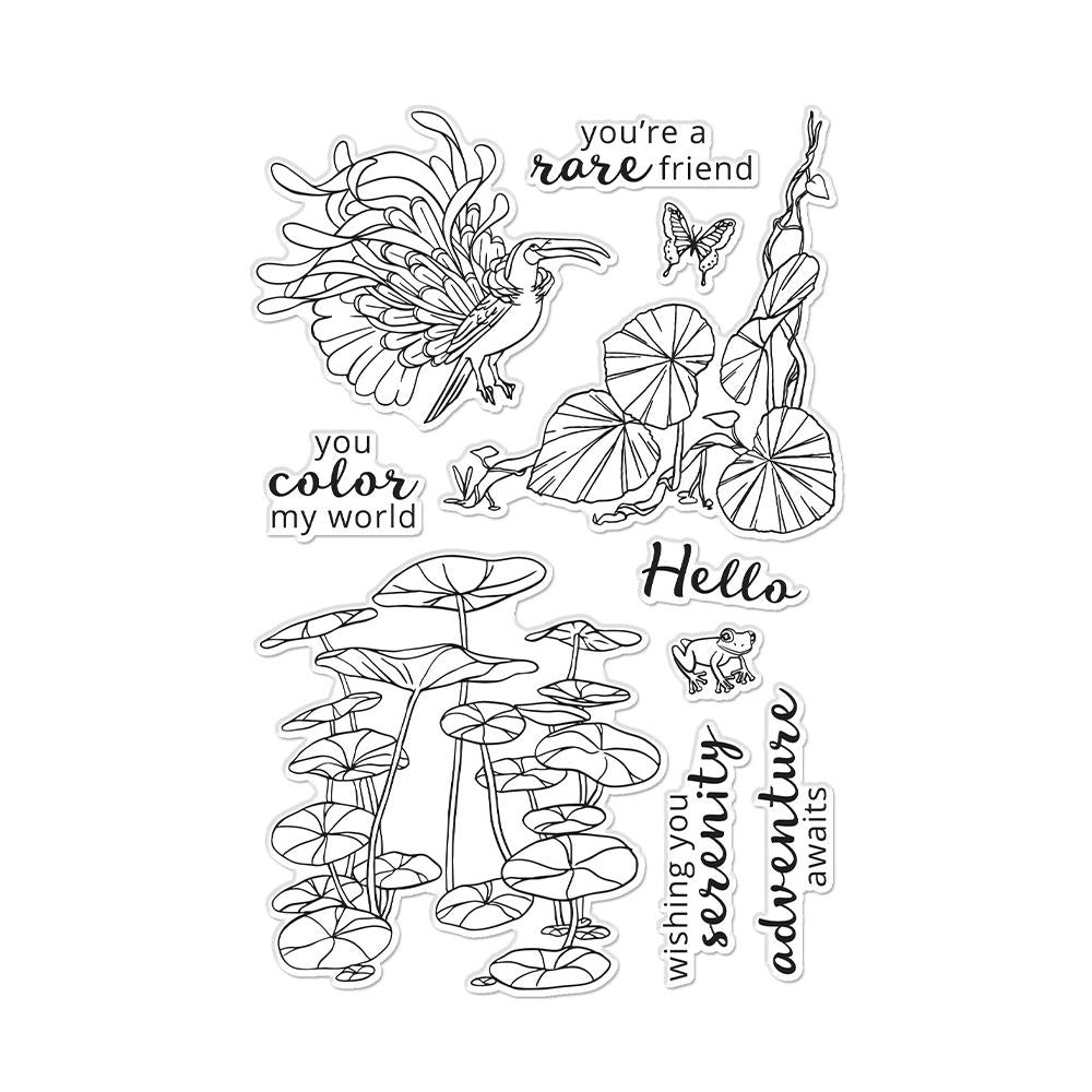 Hero Arts - Clear Stamps - Jungle Serenity-ScrapbookPal