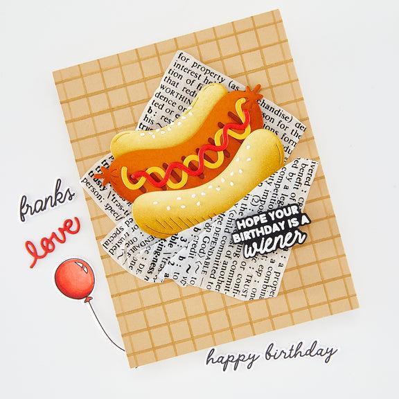 Hero Arts - Coney Club Collection - Dies - Hot Diggity Dog-ScrapbookPal