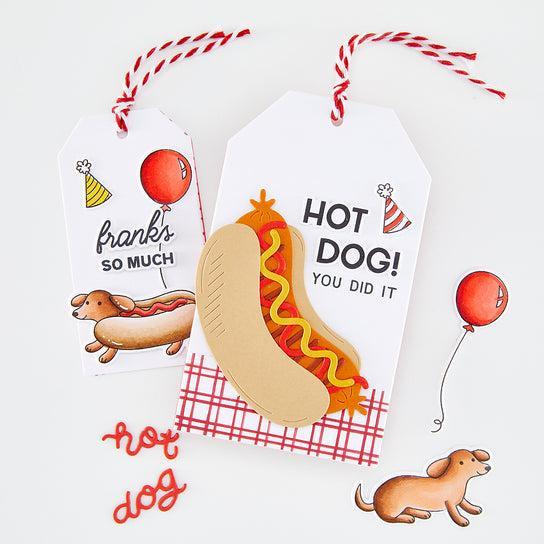 Hero Arts - Coney Club Collection - Stamp & Cut - Hot Dog-ScrapbookPal
