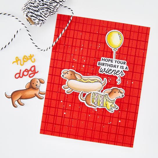 Hero Arts - Coney Club Collection - Stamp & Cut - Hot Dog-ScrapbookPal