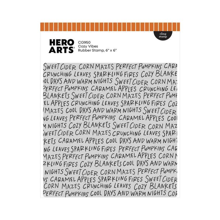 Hero Arts - Cozy Season Collection - Cling Stamps - Cozy Vibes-ScrapbookPal