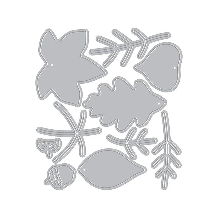 Hero Arts - Cozy Season Collection - Dies - Lovely Little Leaves-ScrapbookPal