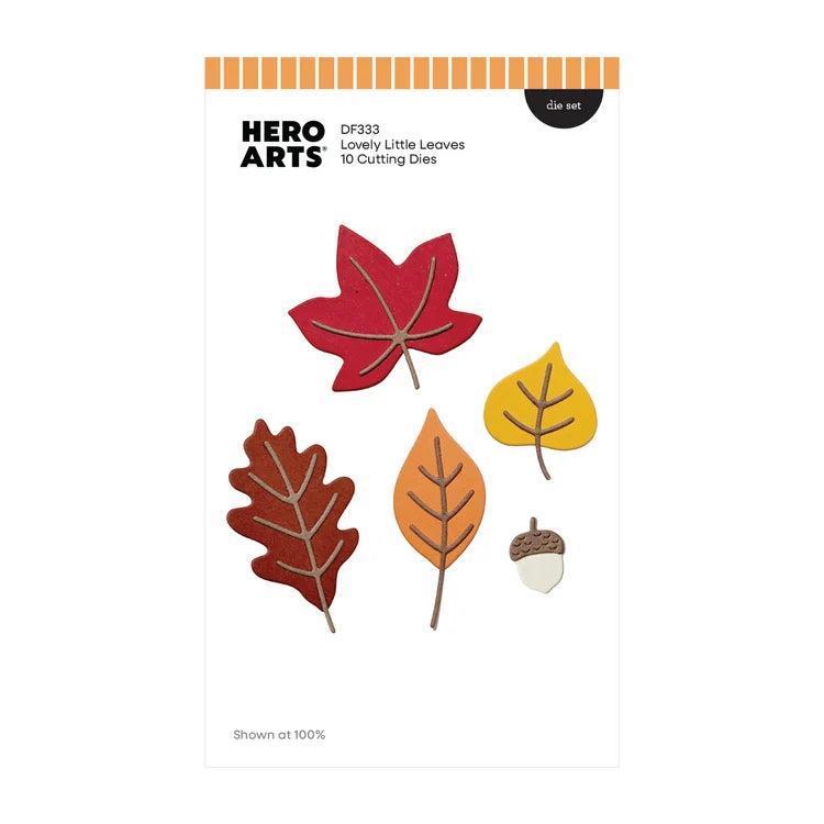 Hero Arts - Cozy Season Collection - Dies - Lovely Little Leaves-ScrapbookPal
