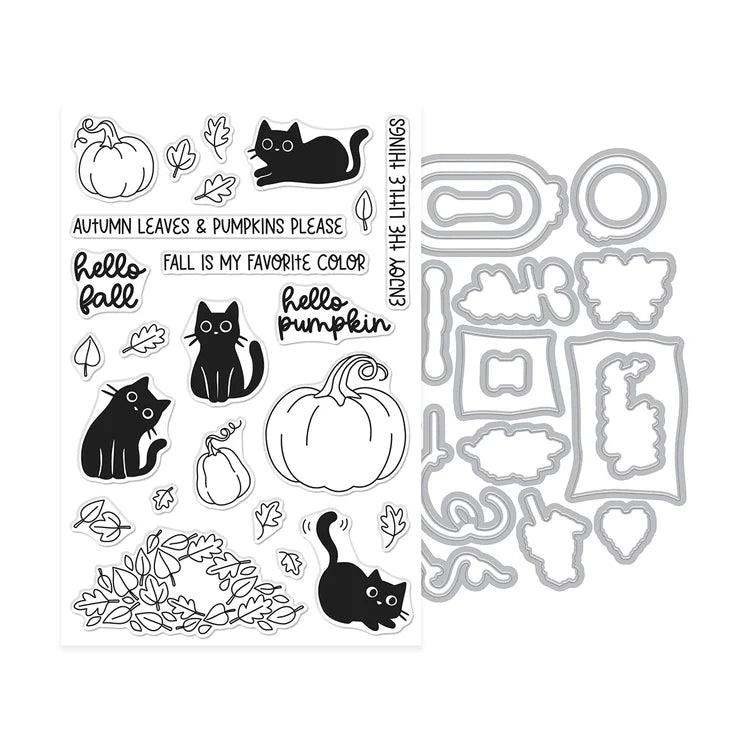 Hero Arts - Cozy Season Collection - Stamp & Cut - Hide and Peek-ScrapbookPal