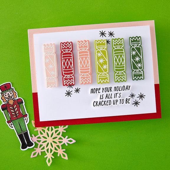 Hero Arts - Crackin' Christmas Collection - Stamp & Cut - A Little Nuts-ScrapbookPal