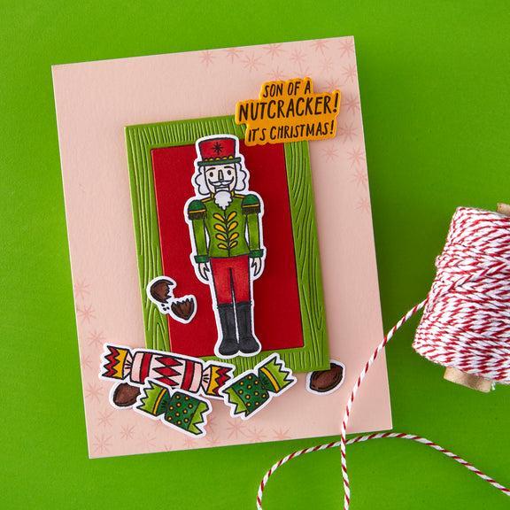 Hero Arts - Crackin' Christmas Collection - Stamp &amp; Cut - A Little Nuts-ScrapbookPal