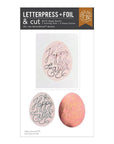 Hero Arts - Eggstra Special Collection - Letterpress + Foil Plate & Cut - Happy Easter-ScrapbookPal