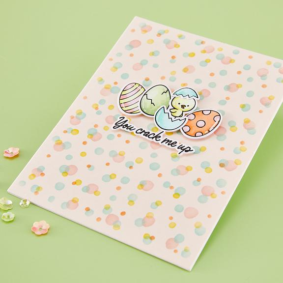 Hero Arts - Eggstra Special Collection - Stamp & Cut - Color My World-ScrapbookPal