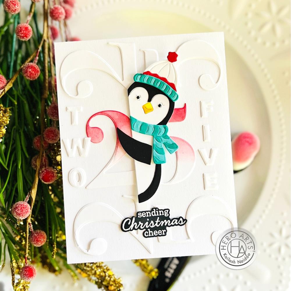 Hero Arts - Fancy Dies - Peeking Penguin-ScrapbookPal
