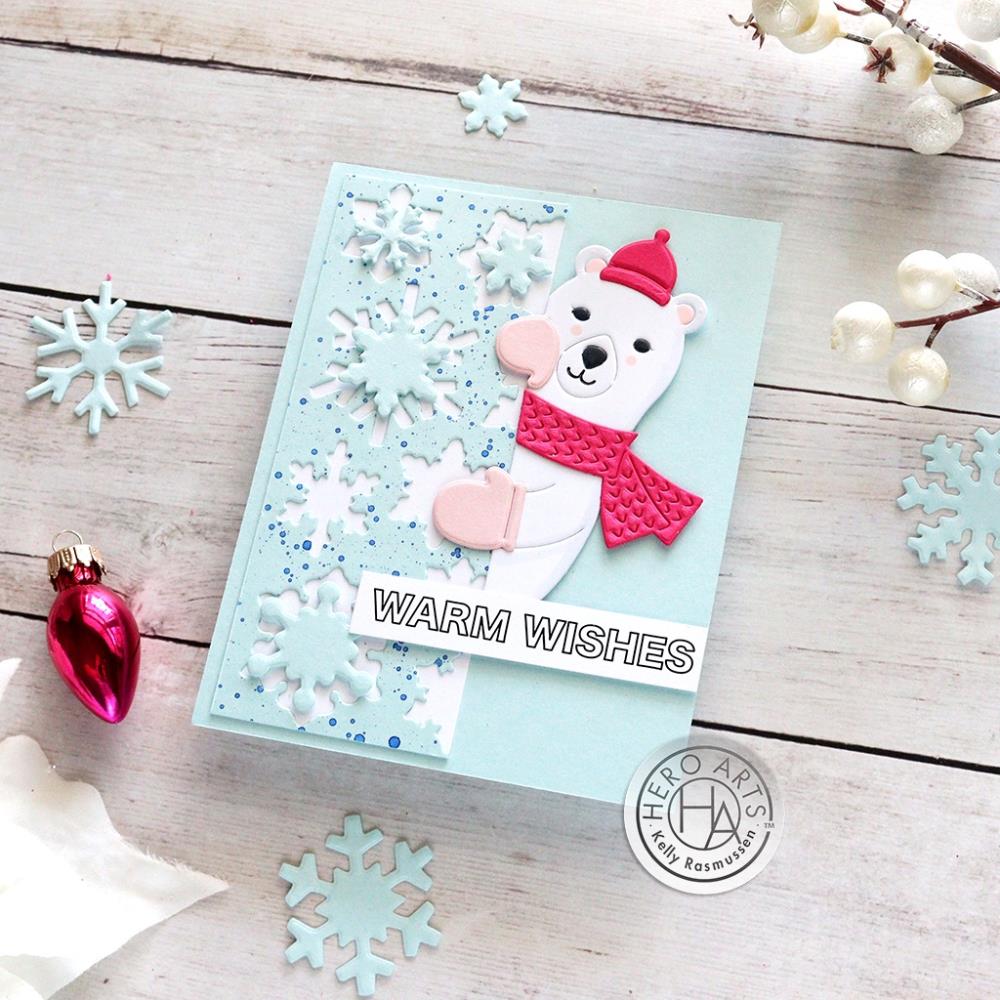 Hero Arts - Fancy Dies - Peeking Winter Bear-ScrapbookPal