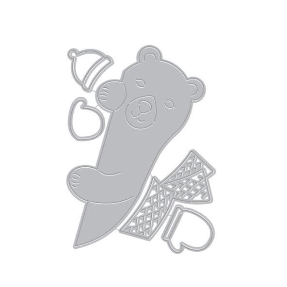 Hero Arts - Fancy Dies - Peeking Winter Bear-ScrapbookPal
