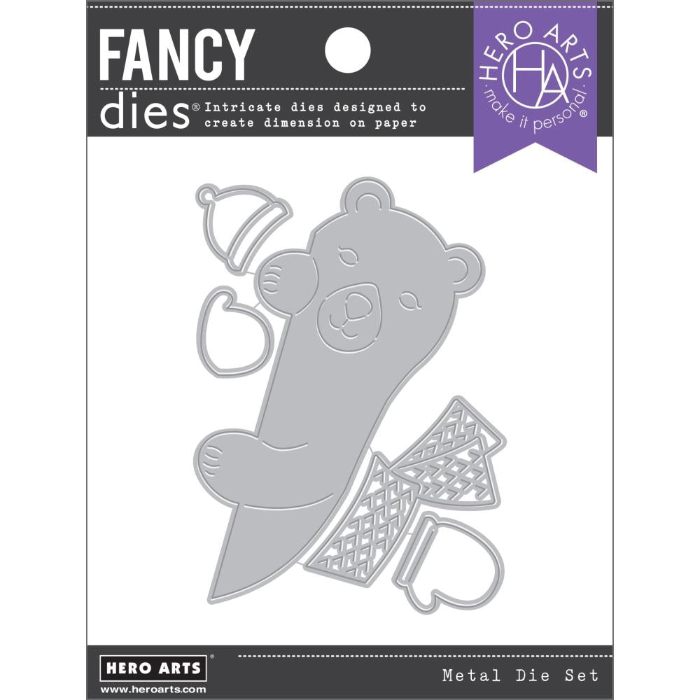 Hero Arts - Fancy Dies - Peeking Winter Bear-ScrapbookPal
