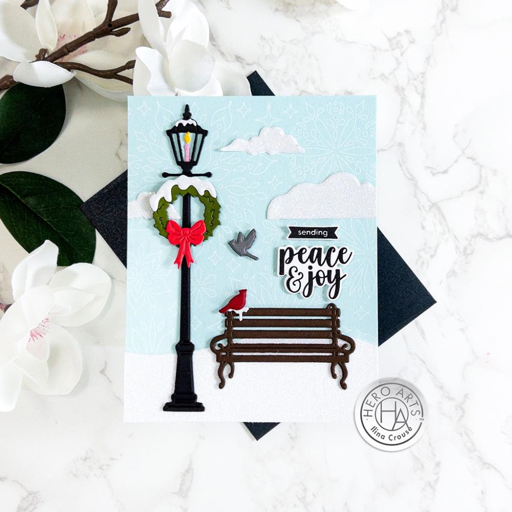 Hero Arts - Fancy Dies - Snowy Street Lamp-ScrapbookPal