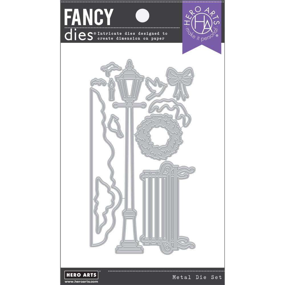 Hero Arts - Fancy Dies - Snowy Street Lamp-ScrapbookPal