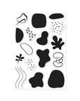 Hero Arts - Fresh Flowers Collection - Clear Stamps - Organic Shapes-ScrapbookPal