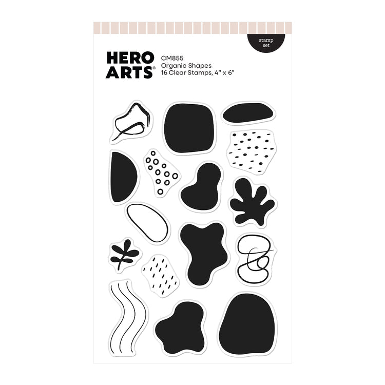 Hero Arts - Fresh Flowers Collection - Clear Stamps - Organic Shapes - Scratch & Dent-ScrapbookPal