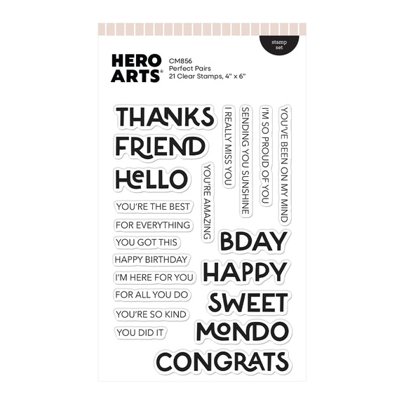 Hero Arts - Fresh Flowers Collection - Clear Stamps - Perfect Pairs-ScrapbookPal