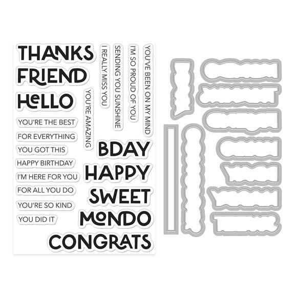 Hero Arts - Fresh Flowers Collection - Stamp & Cut - Perfect Pairs-ScrapbookPal