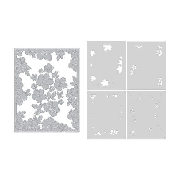 Hero Arts - Fresh Flowers Collection - Stencils &amp; Dies - Floral Frame-ScrapbookPal