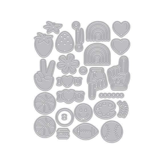 Hero Arts - Friends With Flair Collection - Dies - Got Flair?-ScrapbookPal