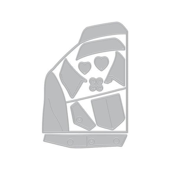 Hero Arts - Friends With Flair Collection - Dies - Jean Jacket-ScrapbookPal