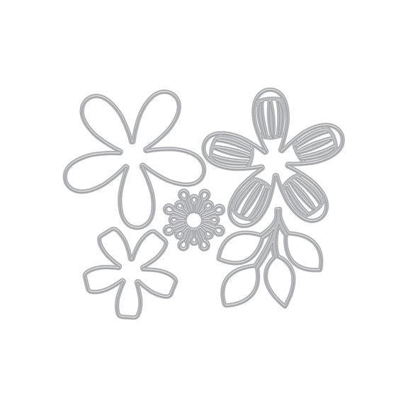 Hero Arts - Friendship Blooms Collection - Fancy Dies - Large Flower Layering-ScrapbookPal