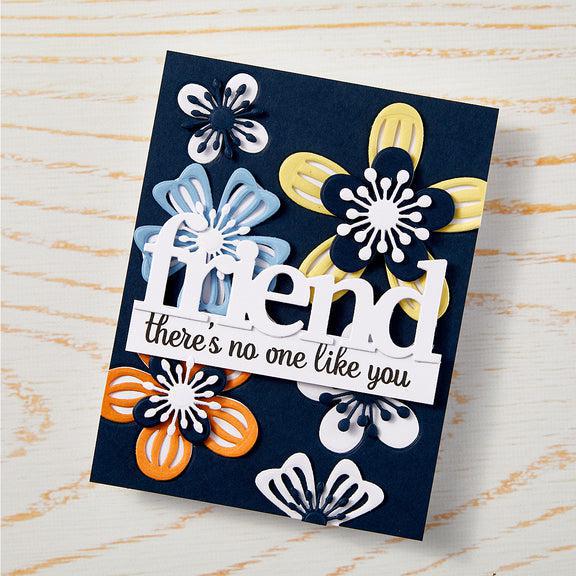 Hero Arts - Friendship Blooms Collection - Fancy Dies - Small Flower Layering-ScrapbookPal