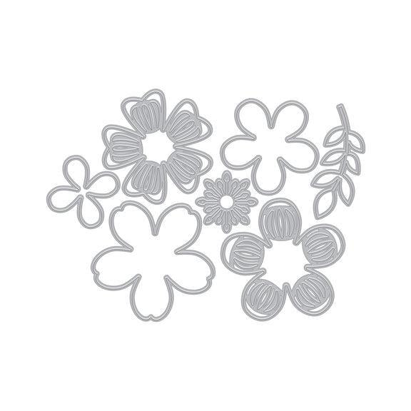Hero Arts - Friendship Blooms Collection - Fancy Dies - Small Flower Layering-ScrapbookPal