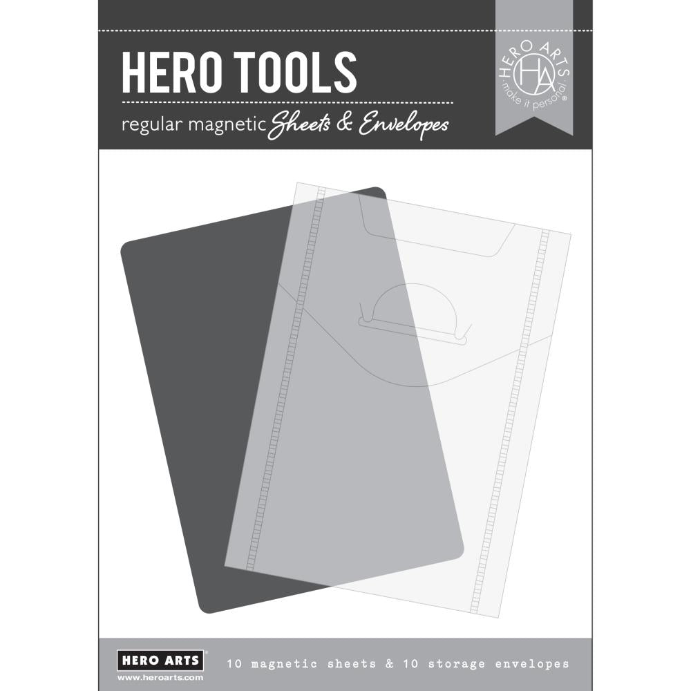Hero Arts - Hero Tools - Regular Magnet Sheets &amp; Storage Envelopes 5x7-ScrapbookPal