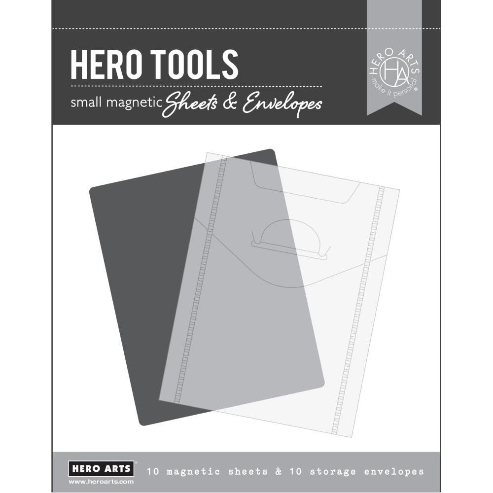 Hero Arts - Hero Tools - Small Magnet Sheets &amp; Storage Envelopes 4x5-ScrapbookPal
