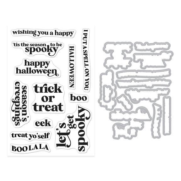 Hero Arts - Hocus Pocus Collection - Stamp &amp; Cut - Season's Creepings-ScrapbookPal