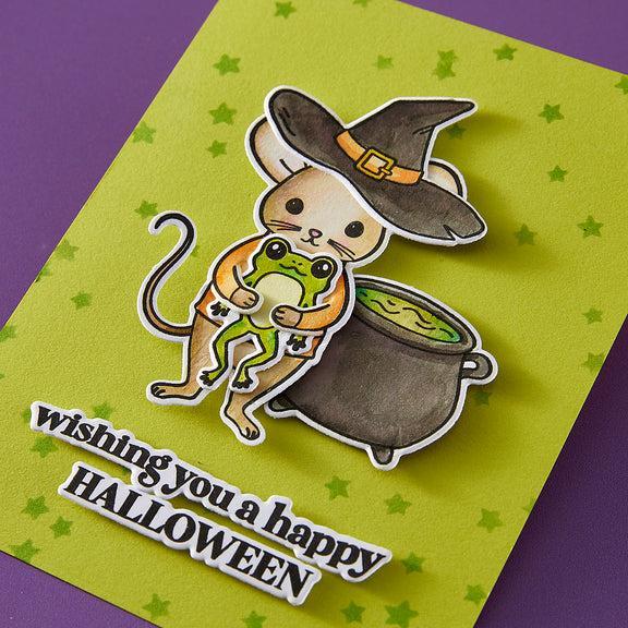 Hero Arts - Hocus Pocus Collection - Stamp &amp; Cut - Season's Creepings-ScrapbookPal
