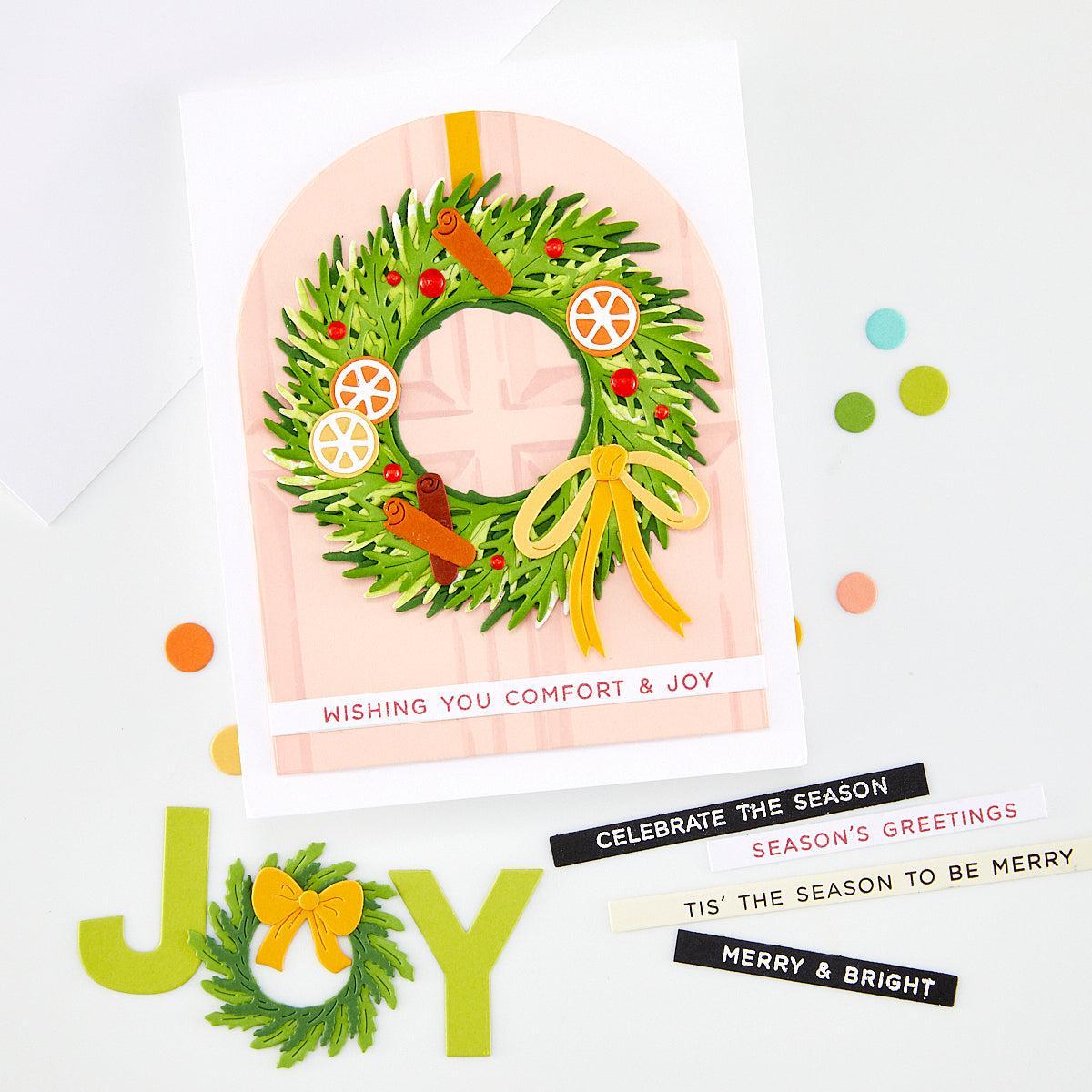 Hero Arts - Home for the Holidays Collection - Clear Stamps - Season's Greetings-ScrapbookPal