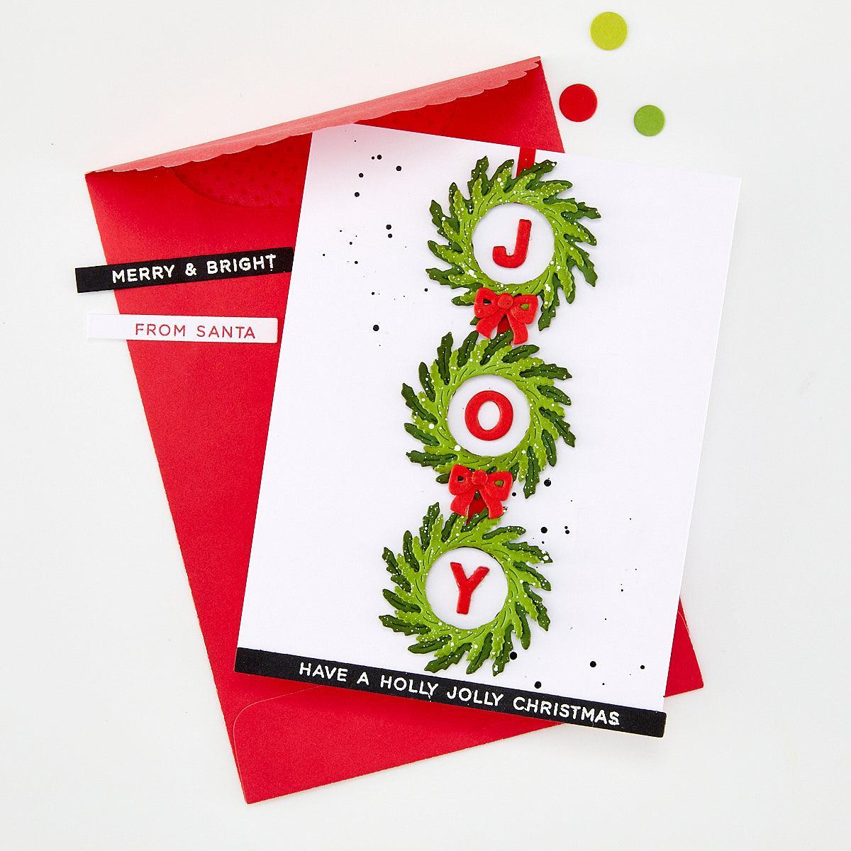 Hero Arts - Home for the Holidays Collection - Dies - Winter Wreath-ScrapbookPal