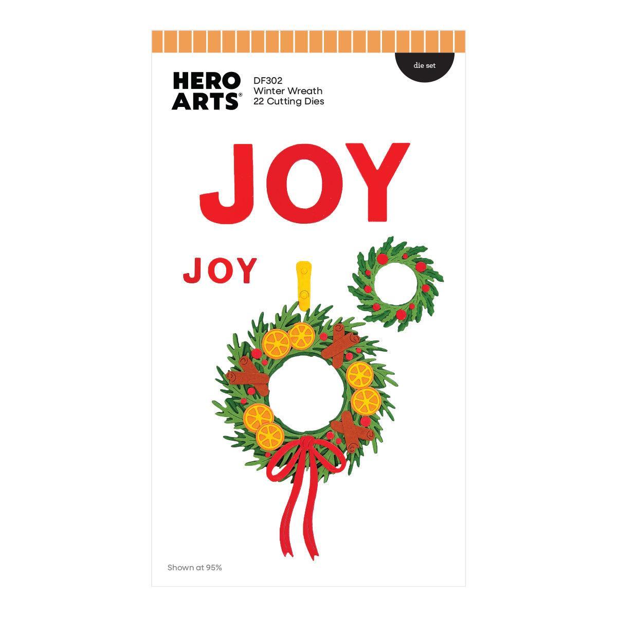 Hero Arts - Home for the Holidays Collection - Dies - Winter Wreath-ScrapbookPal