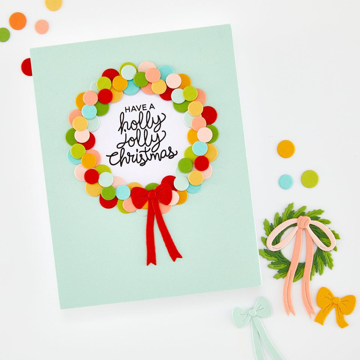 Hero Arts - Home for the Holidays Collection - Stamp &amp; Cut - Very Merry Wishes-ScrapbookPal