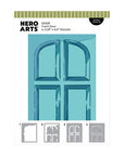 Hero Arts - Home for the Holidays Collection - Stencils - Front Door-ScrapbookPal