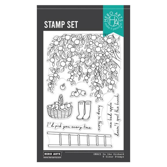 Hero Arts - I Pick You Collection - Clear Stamps - In The Orchard-ScrapbookPal