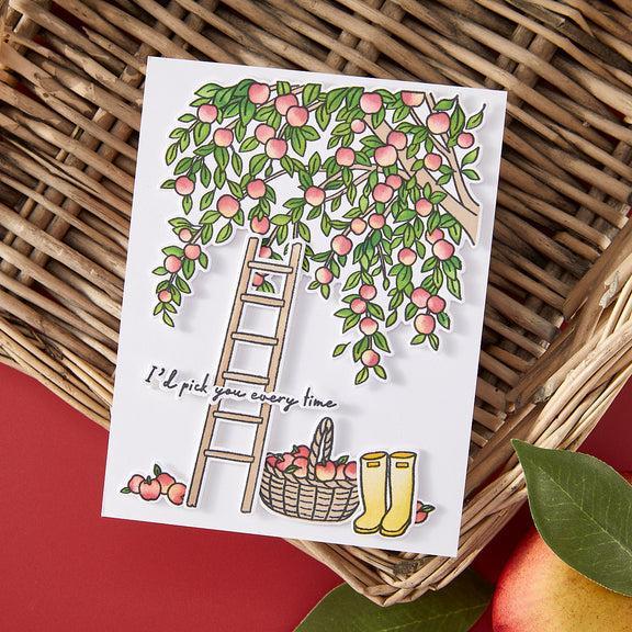 Hero Arts - I Pick You Collection - Clear Stamps - In The Orchard-ScrapbookPal