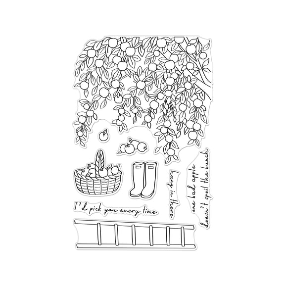 Hero Arts - I Pick You Collection - Clear Stamps - In The Orchard-ScrapbookPal