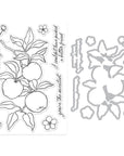 Hero Arts - I Pick You Collection - Stamp & Cut - Apple Branch-ScrapbookPal