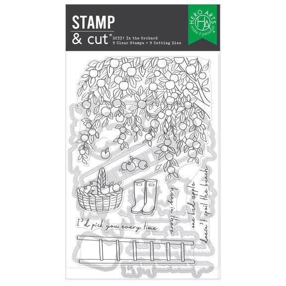 Hero Arts - I Pick You Collection - Stamp &amp; Cut - In The Orchard-ScrapbookPal