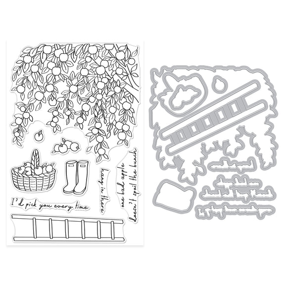 Hero Arts - I Pick You Collection - Stamp &amp; Cut - In The Orchard-ScrapbookPal