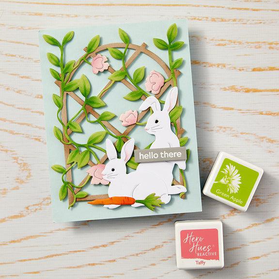 Hero Arts - In The Garden Collection - Fancy Dies - Rabbit Pair-ScrapbookPal