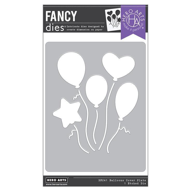 Hero Arts - Let's Celebrate Collection - Fancy Dies - Balloons Cover Plate-ScrapbookPal